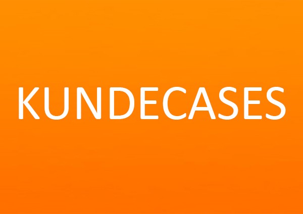 Kundecases orange baggrund