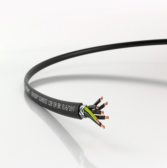 ÖLFLEX® CLASSIC 128 CH BK 0,6/1 kV – halogenfri, skærmet 1 kV-kabel