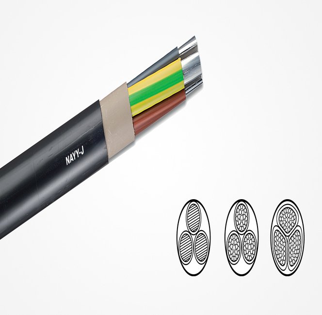 NAYY – Strømkabel i PVC med aluminiumsleder