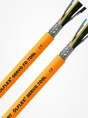 ÖLFLEX® SERVO FD 7DSL og ÖLFLEX® SERVO 7DSL, specielt beregnet til det digitale grænsesnit ACURO®link. ÖLFLEX® SERVO FD 7DSL og ÖLFLEX® SERVO 7DSL